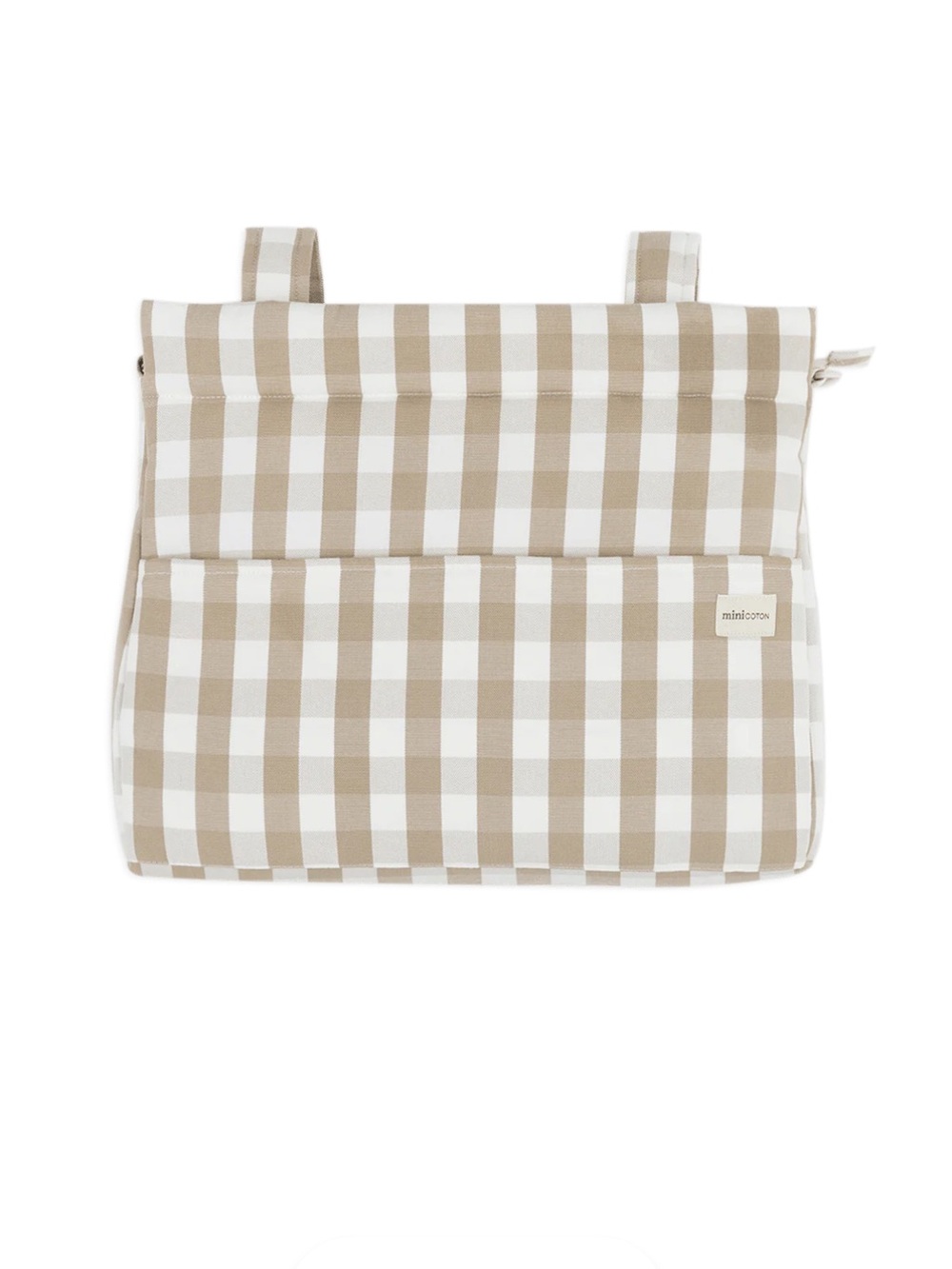 Minicoton Icon Diaper Bag- Beige and White